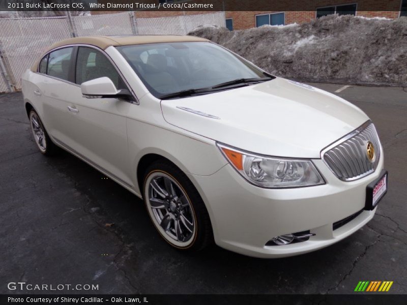 White Diamond Tricoat / Cocoa/Cashmere 2011 Buick LaCrosse CXS