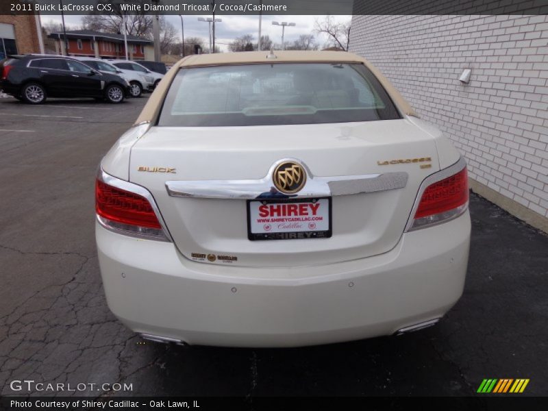 White Diamond Tricoat / Cocoa/Cashmere 2011 Buick LaCrosse CXS