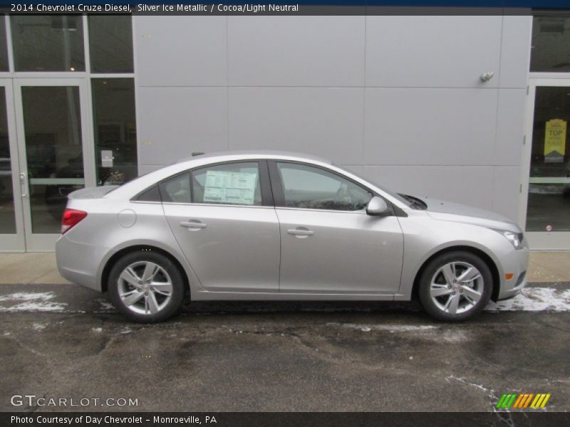 Silver Ice Metallic / Cocoa/Light Neutral 2014 Chevrolet Cruze Diesel