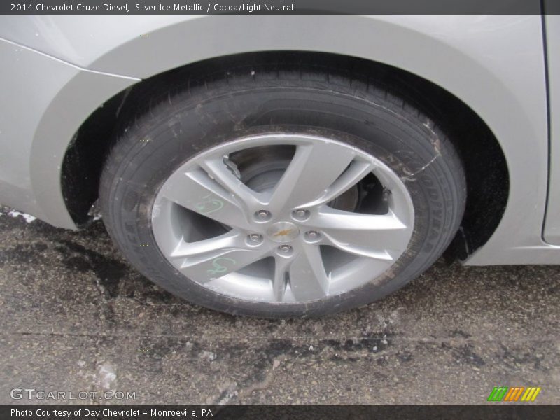 Silver Ice Metallic / Cocoa/Light Neutral 2014 Chevrolet Cruze Diesel