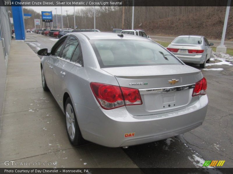 Silver Ice Metallic / Cocoa/Light Neutral 2014 Chevrolet Cruze Diesel
