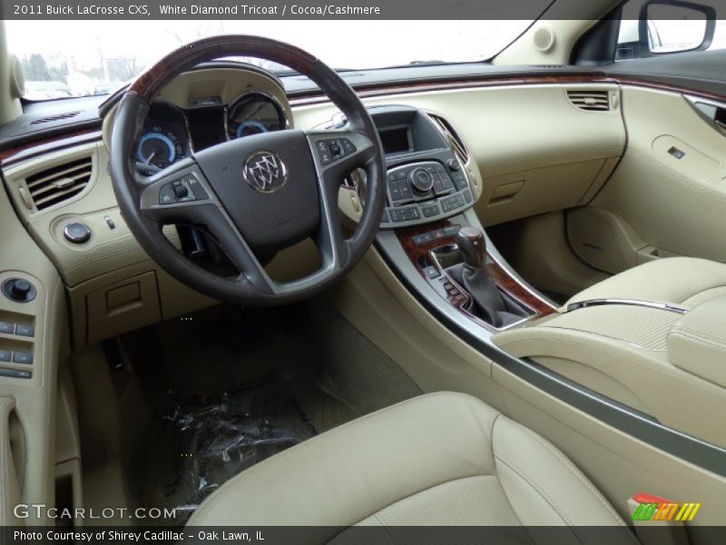 White Diamond Tricoat / Cocoa/Cashmere 2011 Buick LaCrosse CXS