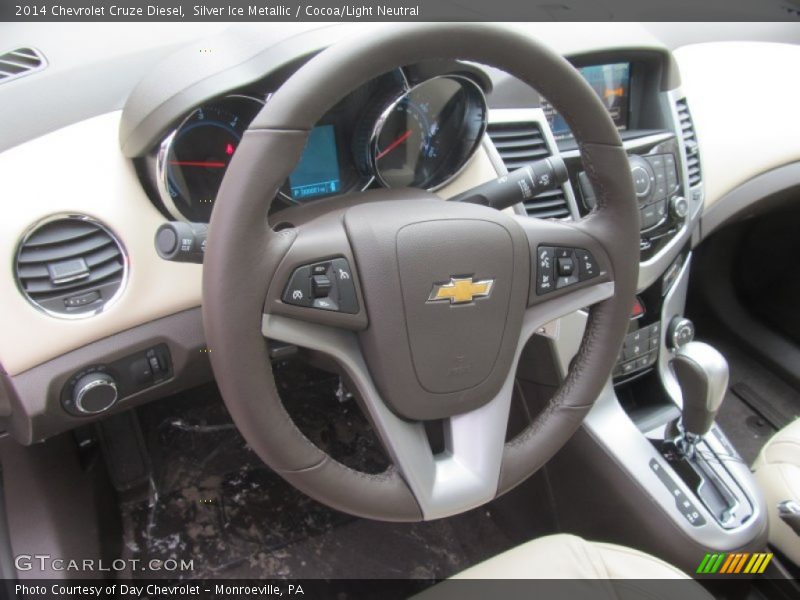 Silver Ice Metallic / Cocoa/Light Neutral 2014 Chevrolet Cruze Diesel
