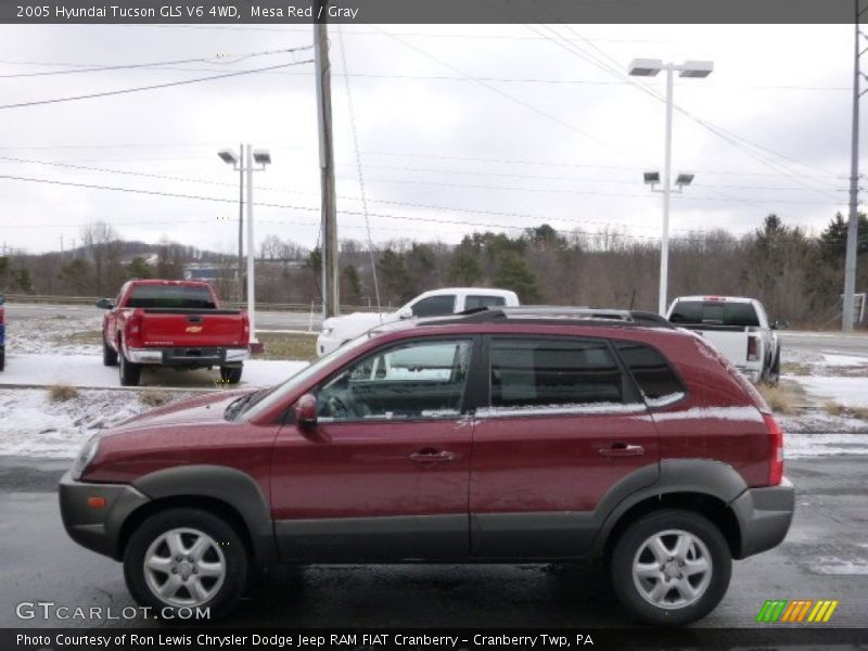Mesa Red / Gray 2005 Hyundai Tucson GLS V6 4WD