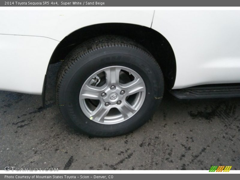 Super White / Sand Beige 2014 Toyota Sequoia SR5 4x4