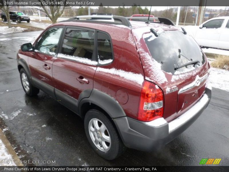 Mesa Red / Gray 2005 Hyundai Tucson GLS V6 4WD