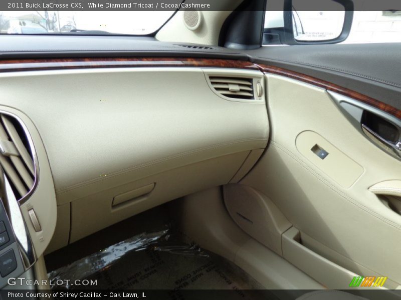 White Diamond Tricoat / Cocoa/Cashmere 2011 Buick LaCrosse CXS