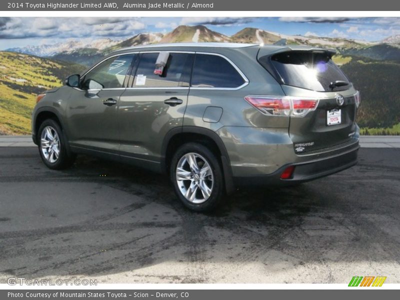 Alumina Jade Metallic / Almond 2014 Toyota Highlander Limited AWD