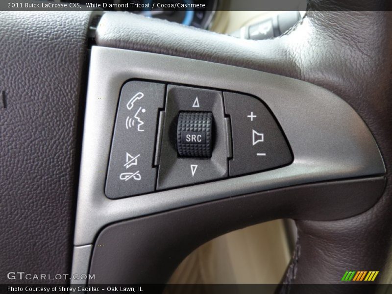 White Diamond Tricoat / Cocoa/Cashmere 2011 Buick LaCrosse CXS