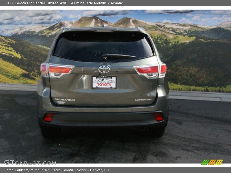Alumina Jade Metallic / Almond 2014 Toyota Highlander Limited AWD