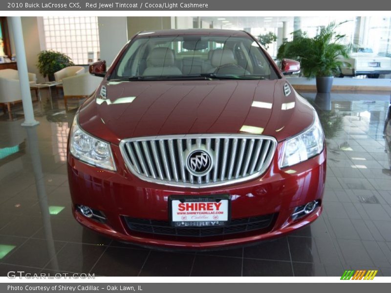 Red Jewel Tintcoat / Cocoa/Light Cashmere 2010 Buick LaCrosse CXS