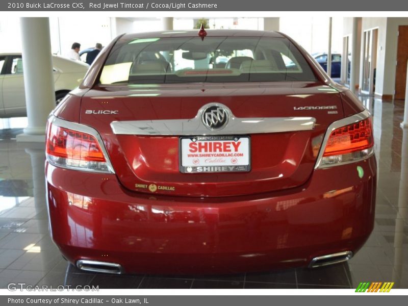 Red Jewel Tintcoat / Cocoa/Light Cashmere 2010 Buick LaCrosse CXS
