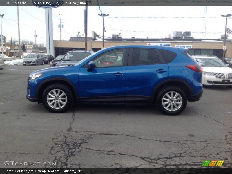 Sky Blue Mica / Black 2014 Mazda CX-5 Touring