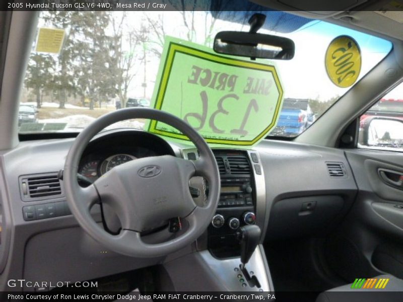 Mesa Red / Gray 2005 Hyundai Tucson GLS V6 4WD