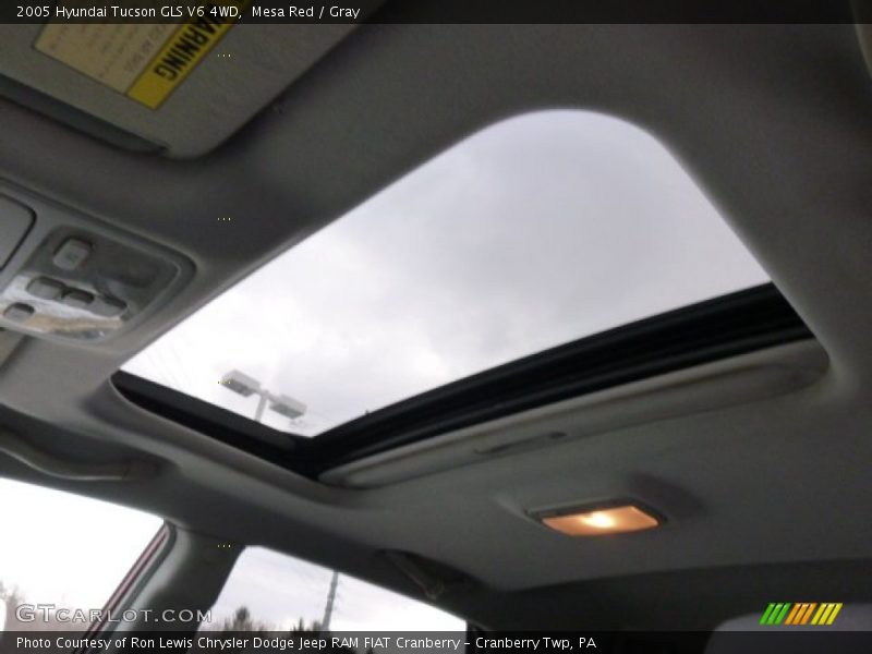 Mesa Red / Gray 2005 Hyundai Tucson GLS V6 4WD