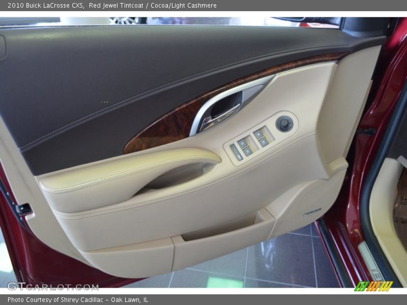 Red Jewel Tintcoat / Cocoa/Light Cashmere 2010 Buick LaCrosse CXS