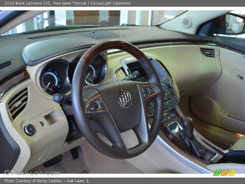 Red Jewel Tintcoat / Cocoa/Light Cashmere 2010 Buick LaCrosse CXS