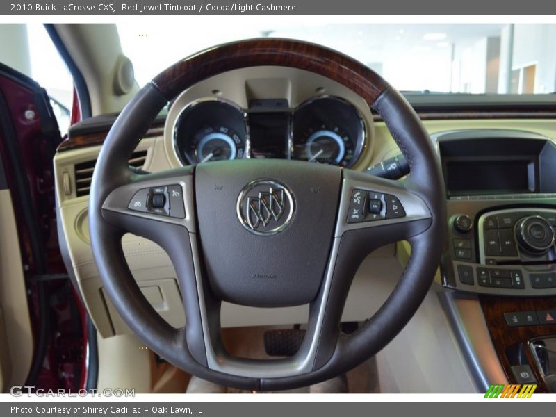 Red Jewel Tintcoat / Cocoa/Light Cashmere 2010 Buick LaCrosse CXS