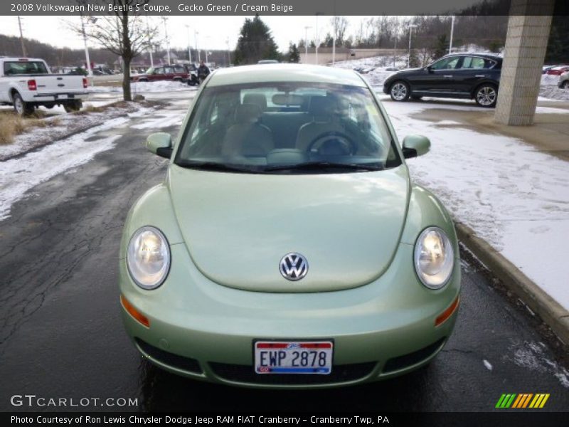 Gecko Green / Cream Beige 2008 Volkswagen New Beetle S Coupe