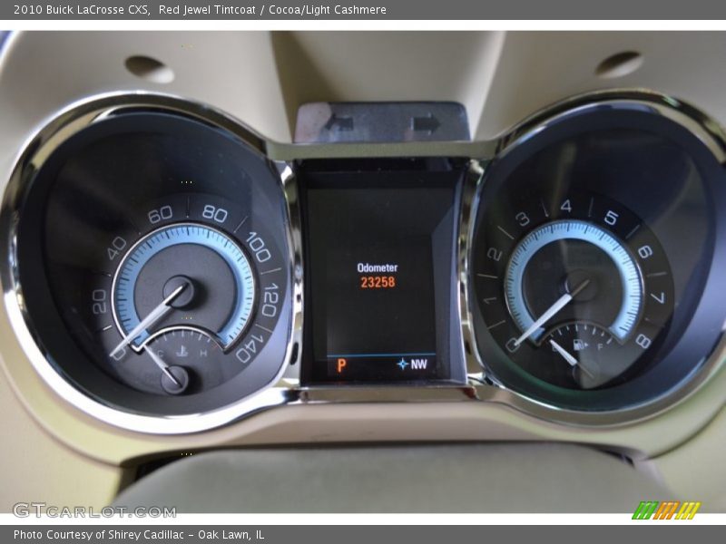 Red Jewel Tintcoat / Cocoa/Light Cashmere 2010 Buick LaCrosse CXS