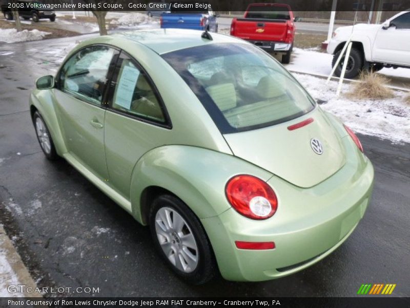Gecko Green / Cream Beige 2008 Volkswagen New Beetle S Coupe