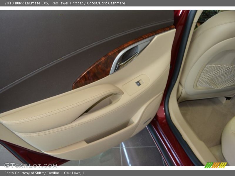 Red Jewel Tintcoat / Cocoa/Light Cashmere 2010 Buick LaCrosse CXS