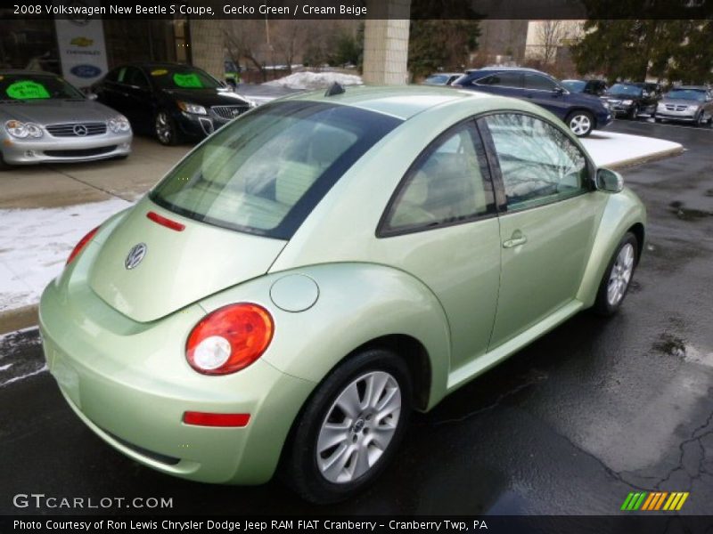 Gecko Green / Cream Beige 2008 Volkswagen New Beetle S Coupe