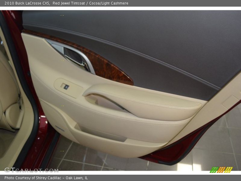 Red Jewel Tintcoat / Cocoa/Light Cashmere 2010 Buick LaCrosse CXS