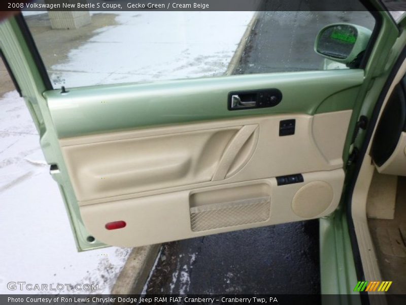 Gecko Green / Cream Beige 2008 Volkswagen New Beetle S Coupe