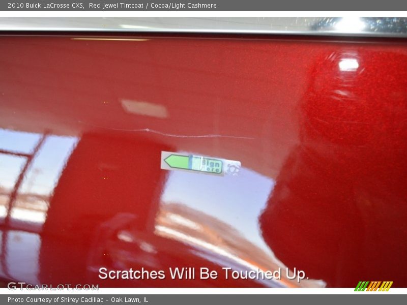 Red Jewel Tintcoat / Cocoa/Light Cashmere 2010 Buick LaCrosse CXS