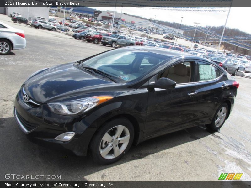 Black / Beige 2013 Hyundai Elantra GLS
