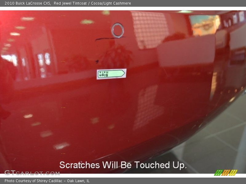 Red Jewel Tintcoat / Cocoa/Light Cashmere 2010 Buick LaCrosse CXS