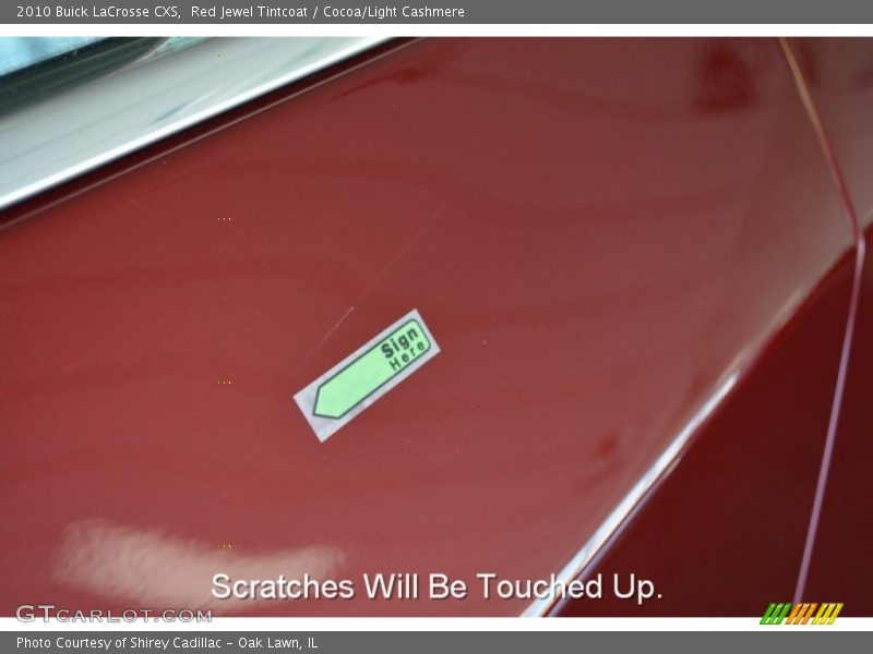 Red Jewel Tintcoat / Cocoa/Light Cashmere 2010 Buick LaCrosse CXS