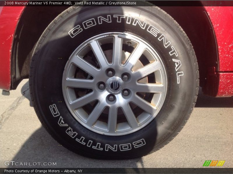 Vivid Red Metallic / Greystone/Stone 2008 Mercury Mariner V6 Premier 4WD