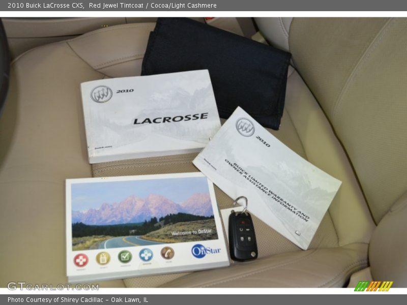 Red Jewel Tintcoat / Cocoa/Light Cashmere 2010 Buick LaCrosse CXS