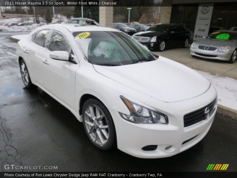 Winter Frost White / Charcoal 2011 Nissan Maxima 3.5 SV Sport