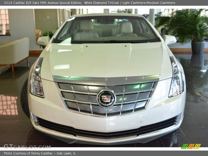 White Diamond TriCoat / Light Cashmere/Medium Cashmere 2014 Cadillac ELR Saks Fifth Avenue Special Edition