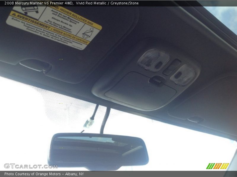 Vivid Red Metallic / Greystone/Stone 2008 Mercury Mariner V6 Premier 4WD