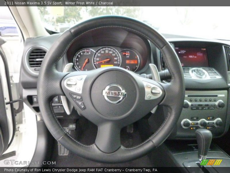 Winter Frost White / Charcoal 2011 Nissan Maxima 3.5 SV Sport