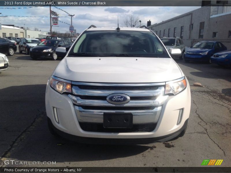 White Suede / Charcoal Black 2013 Ford Edge Limited AWD