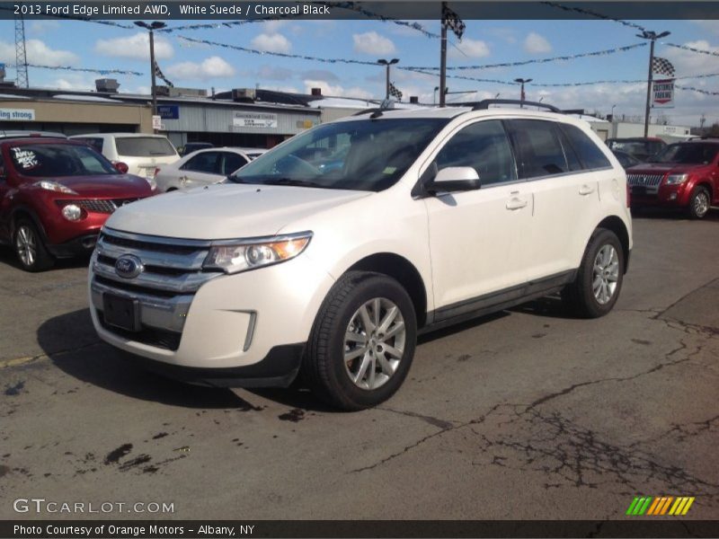 White Suede / Charcoal Black 2013 Ford Edge Limited AWD