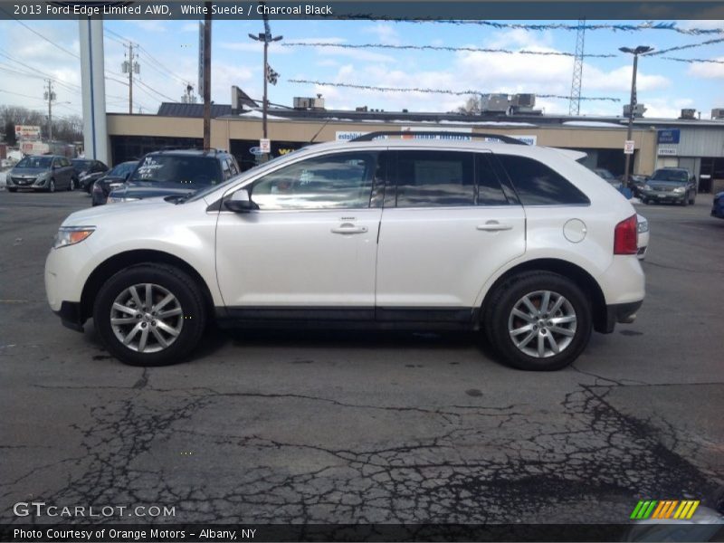 White Suede / Charcoal Black 2013 Ford Edge Limited AWD