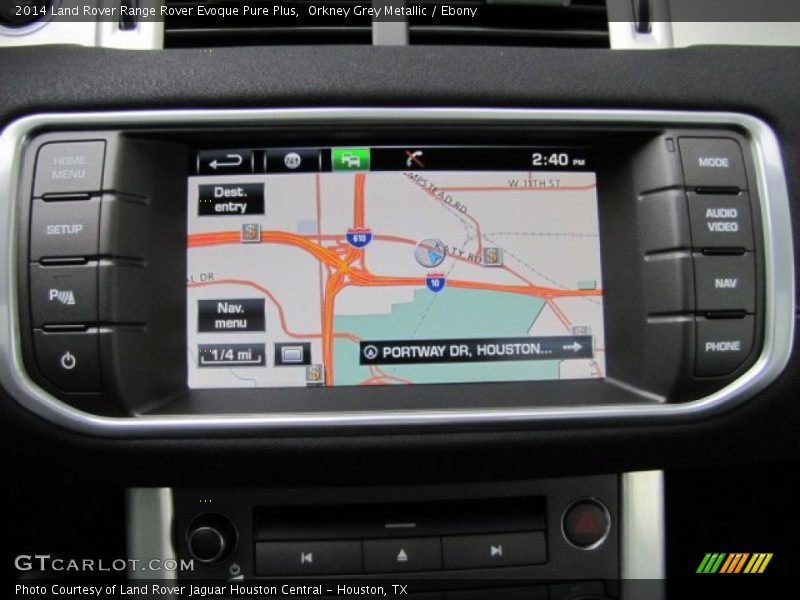 Navigation of 2014 Range Rover Evoque Pure Plus