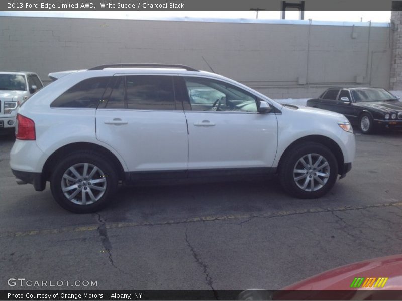 White Suede / Charcoal Black 2013 Ford Edge Limited AWD