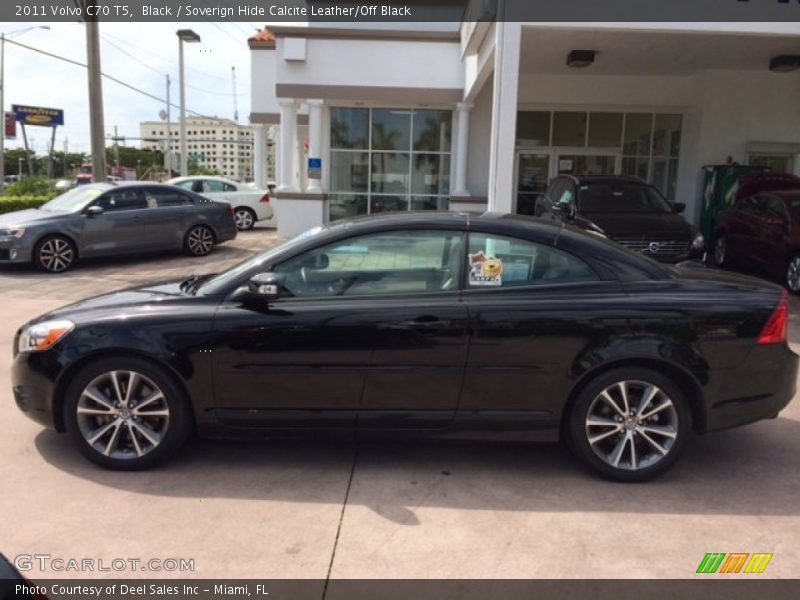 Black / Soverign Hide Calcite Leather/Off Black 2011 Volvo C70 T5