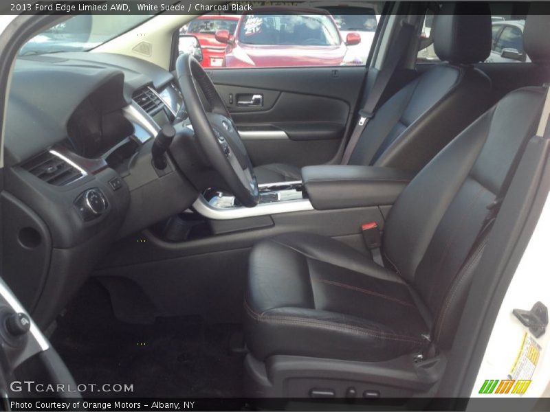 White Suede / Charcoal Black 2013 Ford Edge Limited AWD