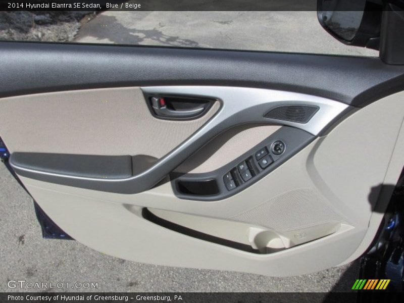 Blue / Beige 2014 Hyundai Elantra SE Sedan