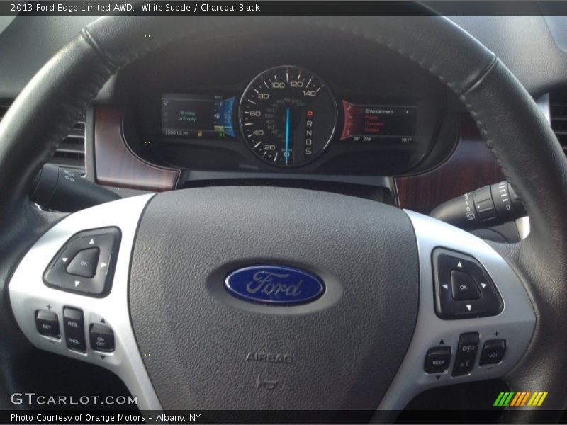 White Suede / Charcoal Black 2013 Ford Edge Limited AWD