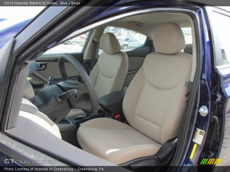 Blue / Beige 2014 Hyundai Elantra SE Sedan