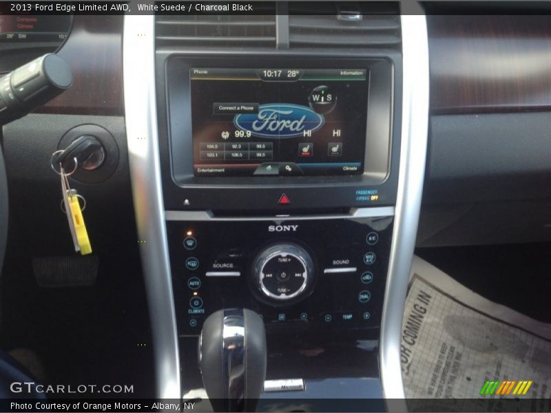 White Suede / Charcoal Black 2013 Ford Edge Limited AWD